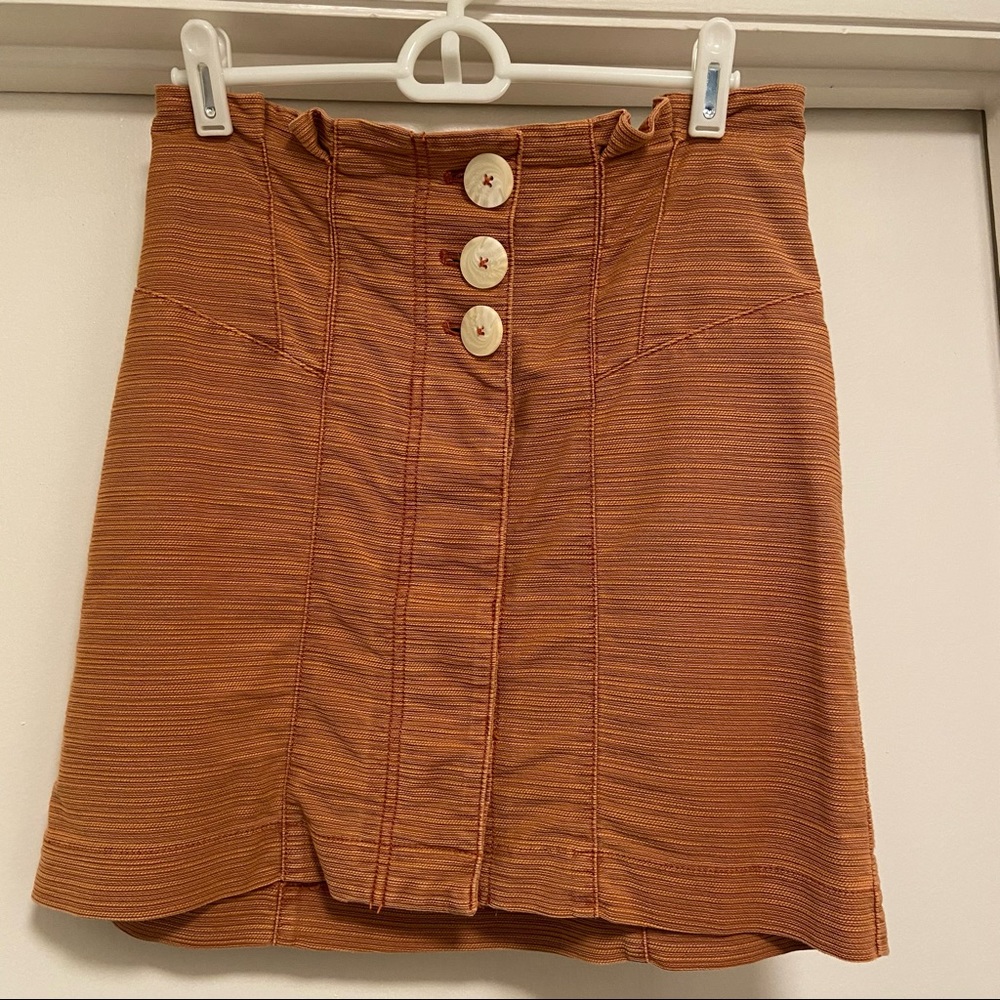Free People burnt orange skirt
